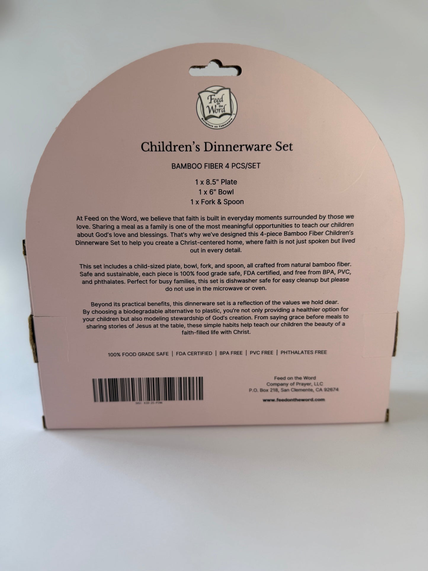Children's Dinnerware Set - Pink