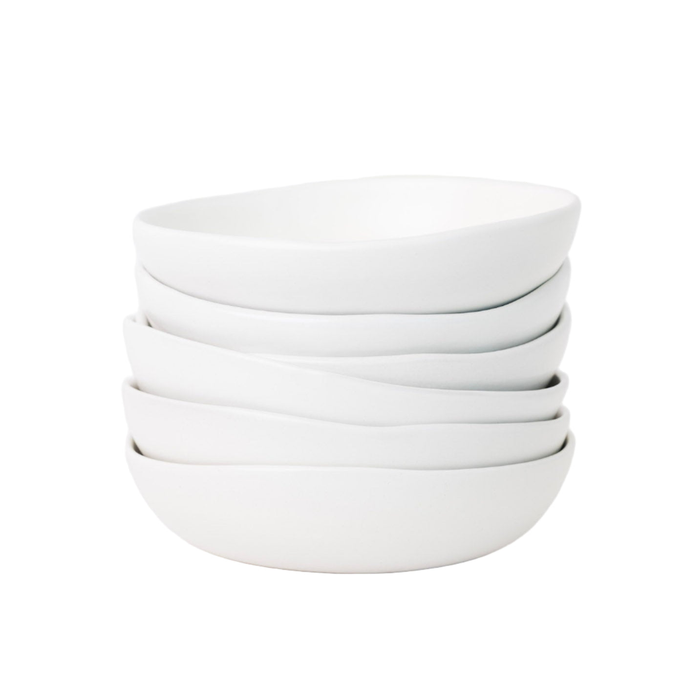 Drift Bowl - Matte White - Set of 6