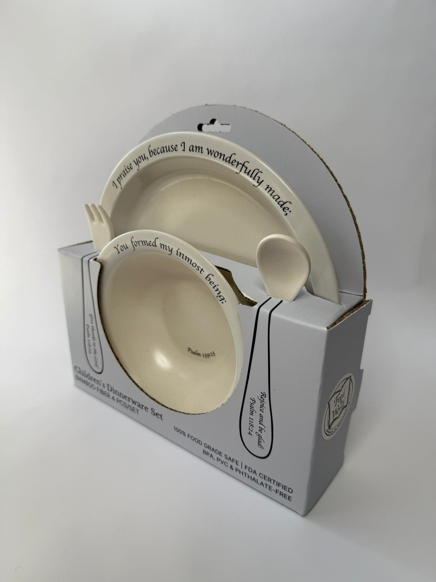 Children's Dinnerware Set - Blue/Gray