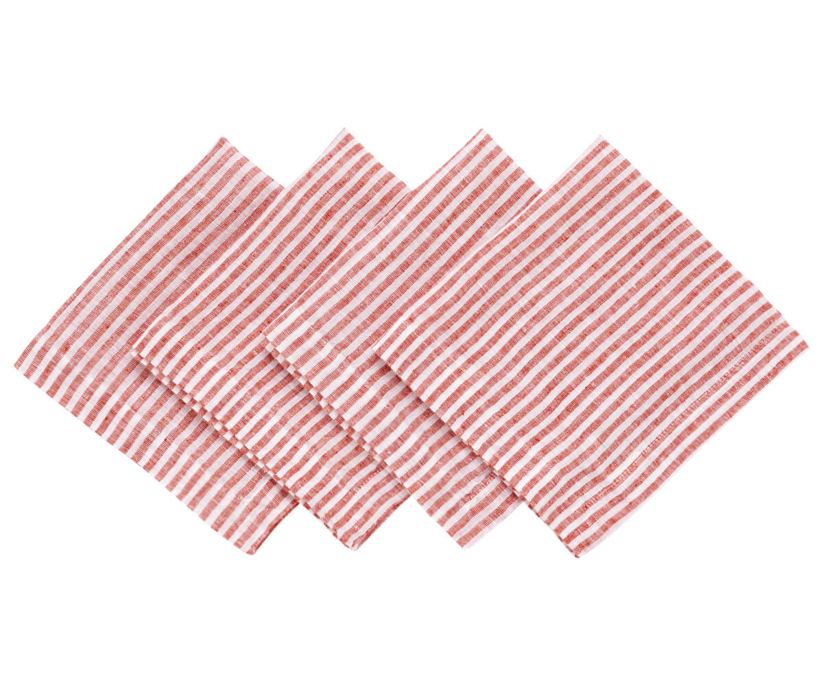 Wedding Napkins - Pinstripe Napkins