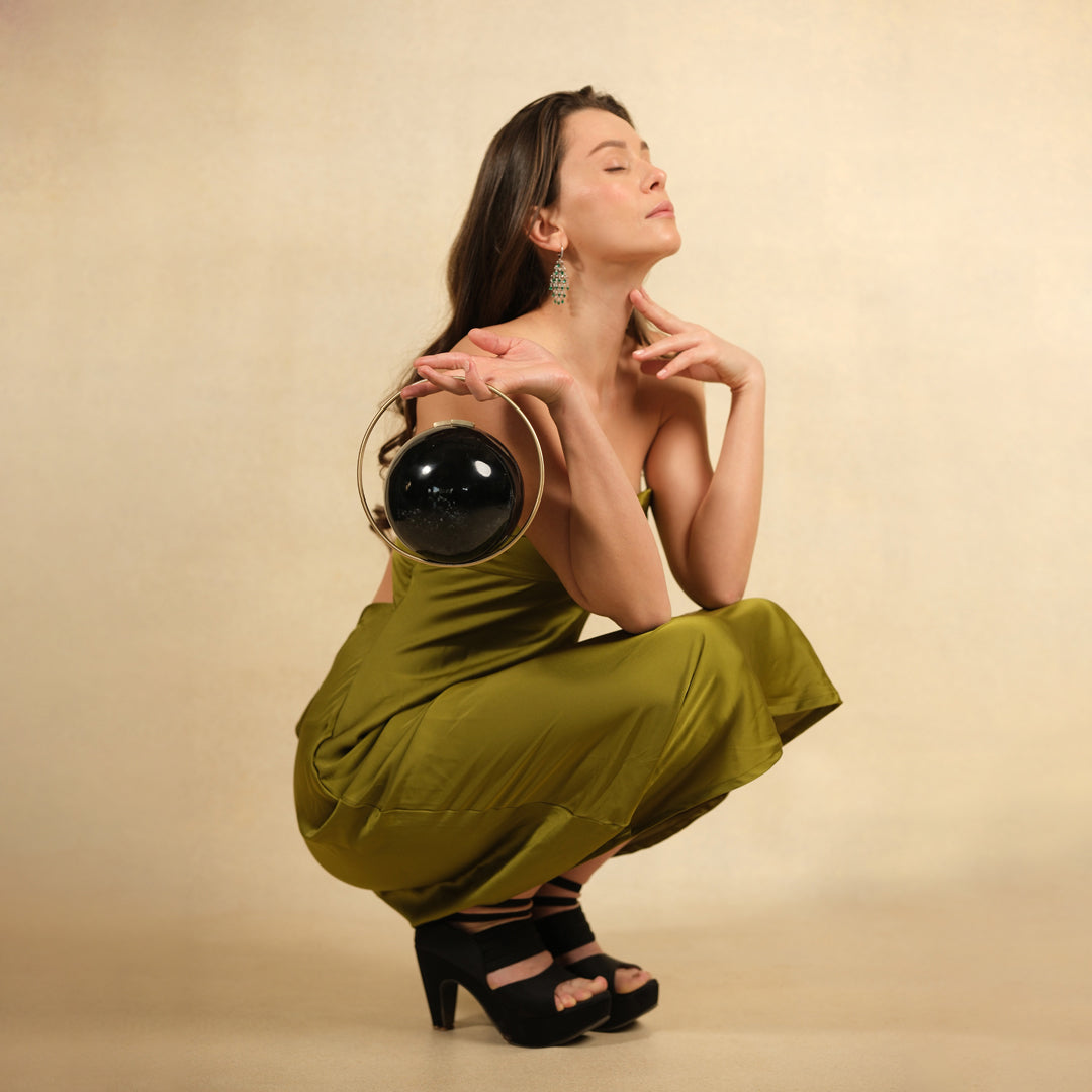 Midnight Orb Evening Clutch