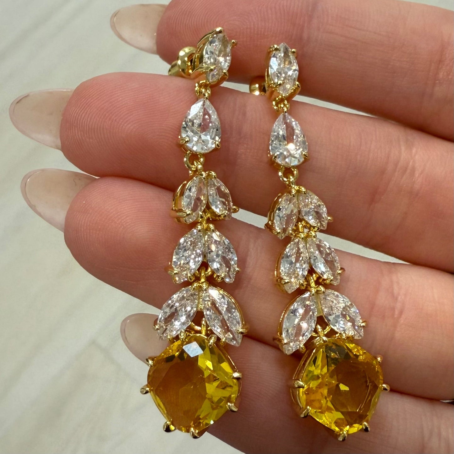 Soleil CZ Drop Earring