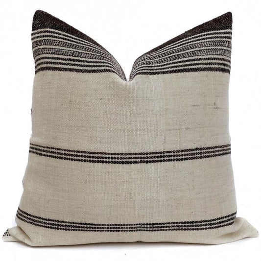 Indian Wool | Brown and Cream Stripe