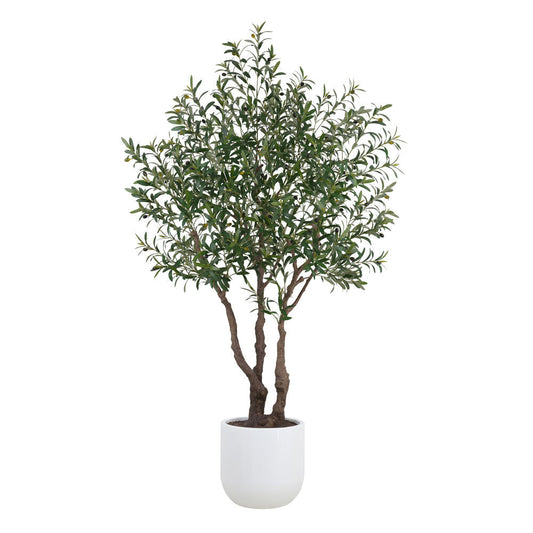 7.5' Artificial Potted Olive Tree
