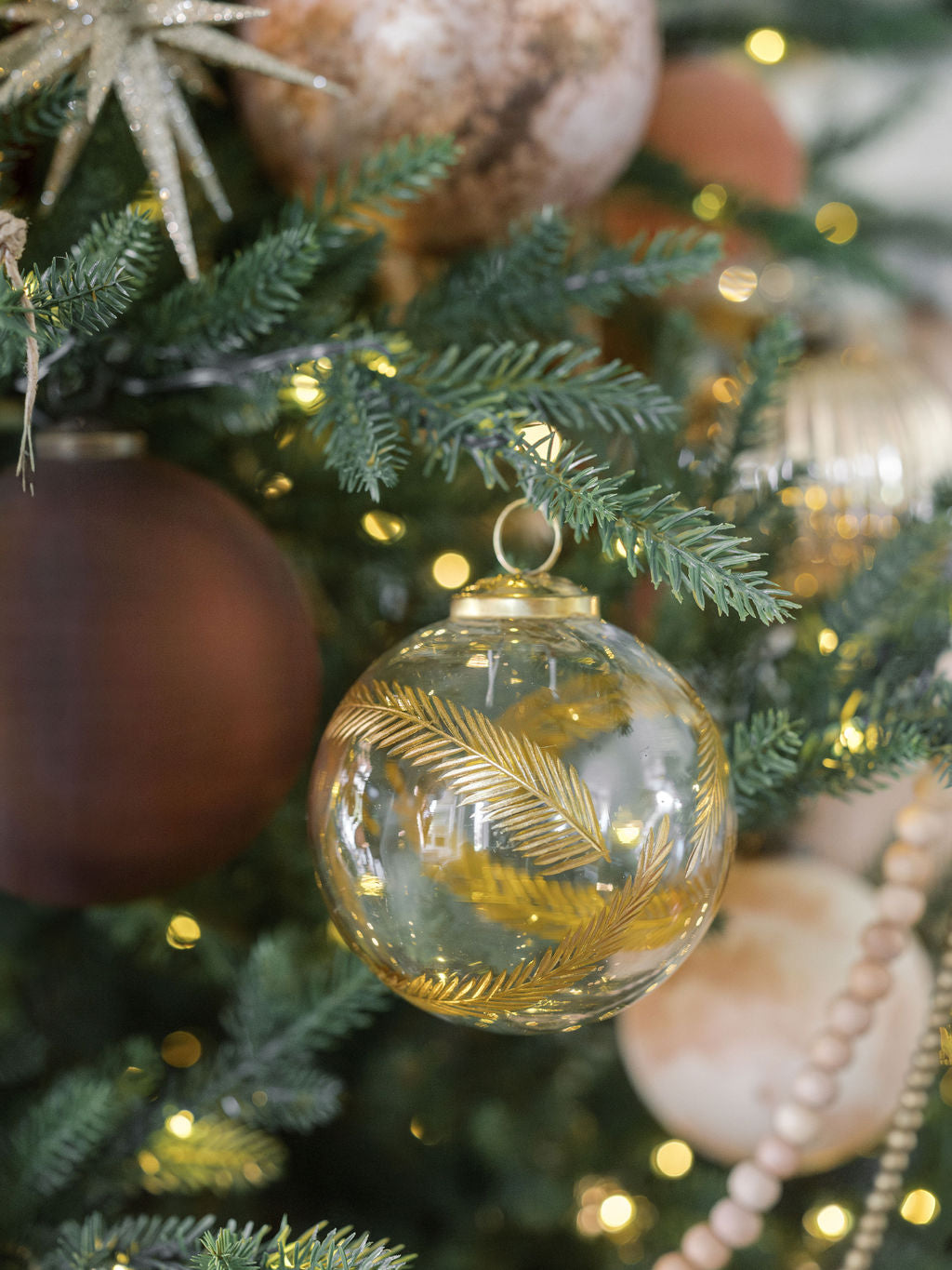 Artisan Glass Ornament Handcrafted Clear Mouthblown Glass