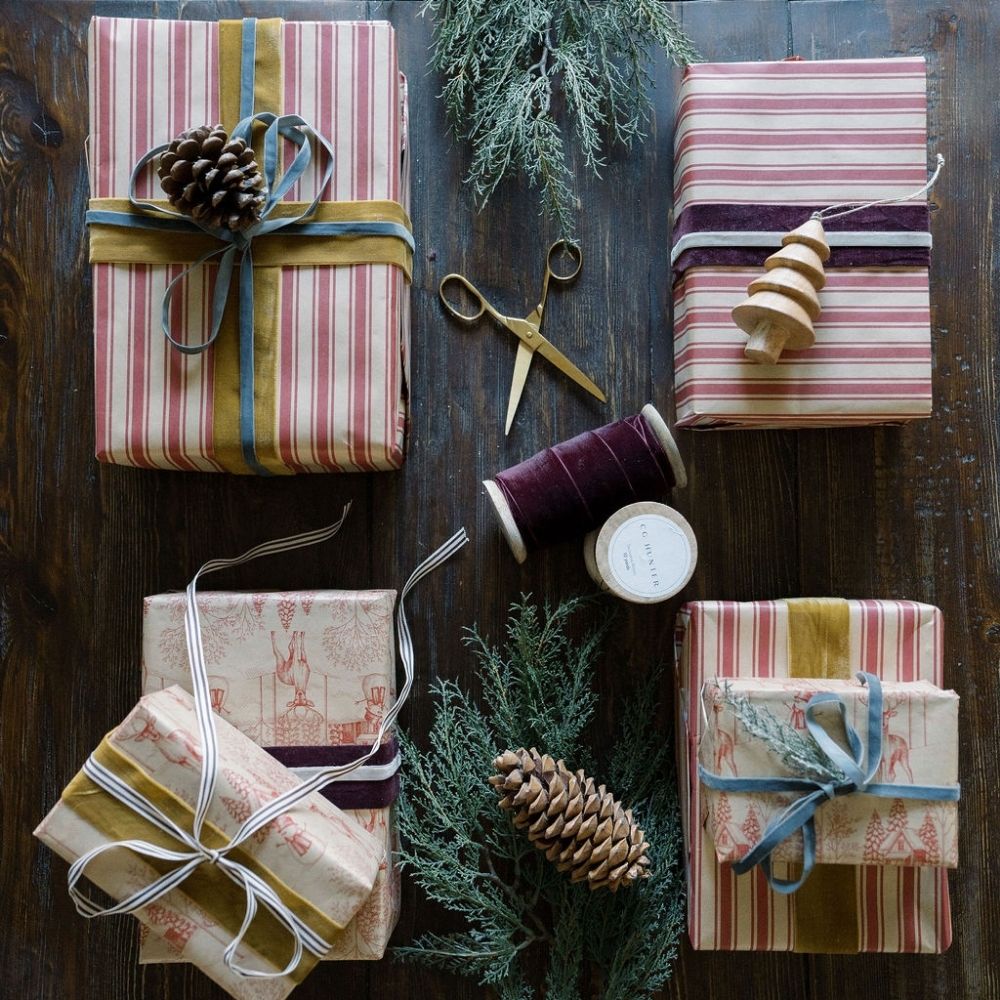 Luxurious Wide Hand Dyed Velvet Ribbon in Gold