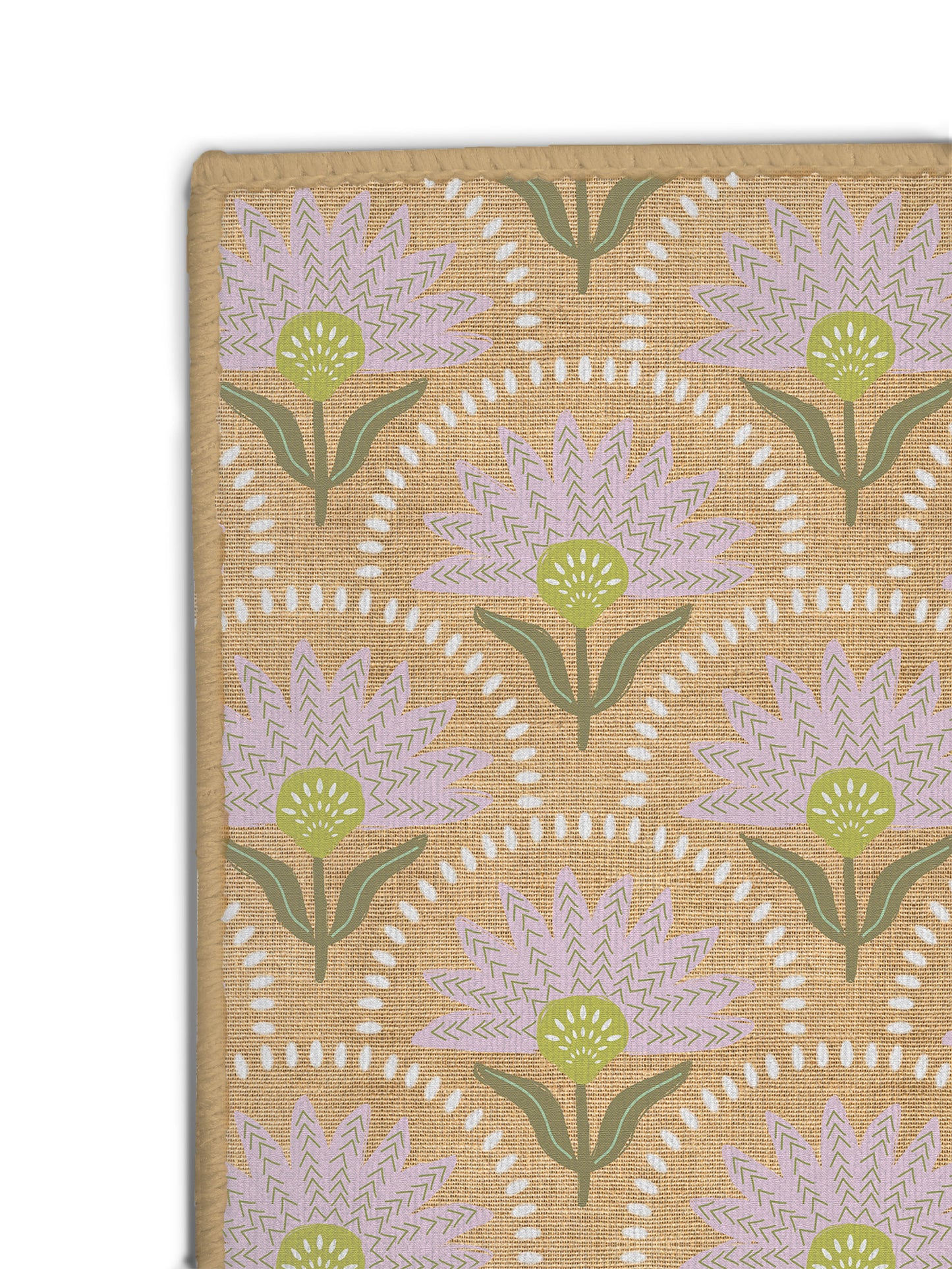 Coneflower Lilac Nu-Jute Rug - New & WASHABLE!