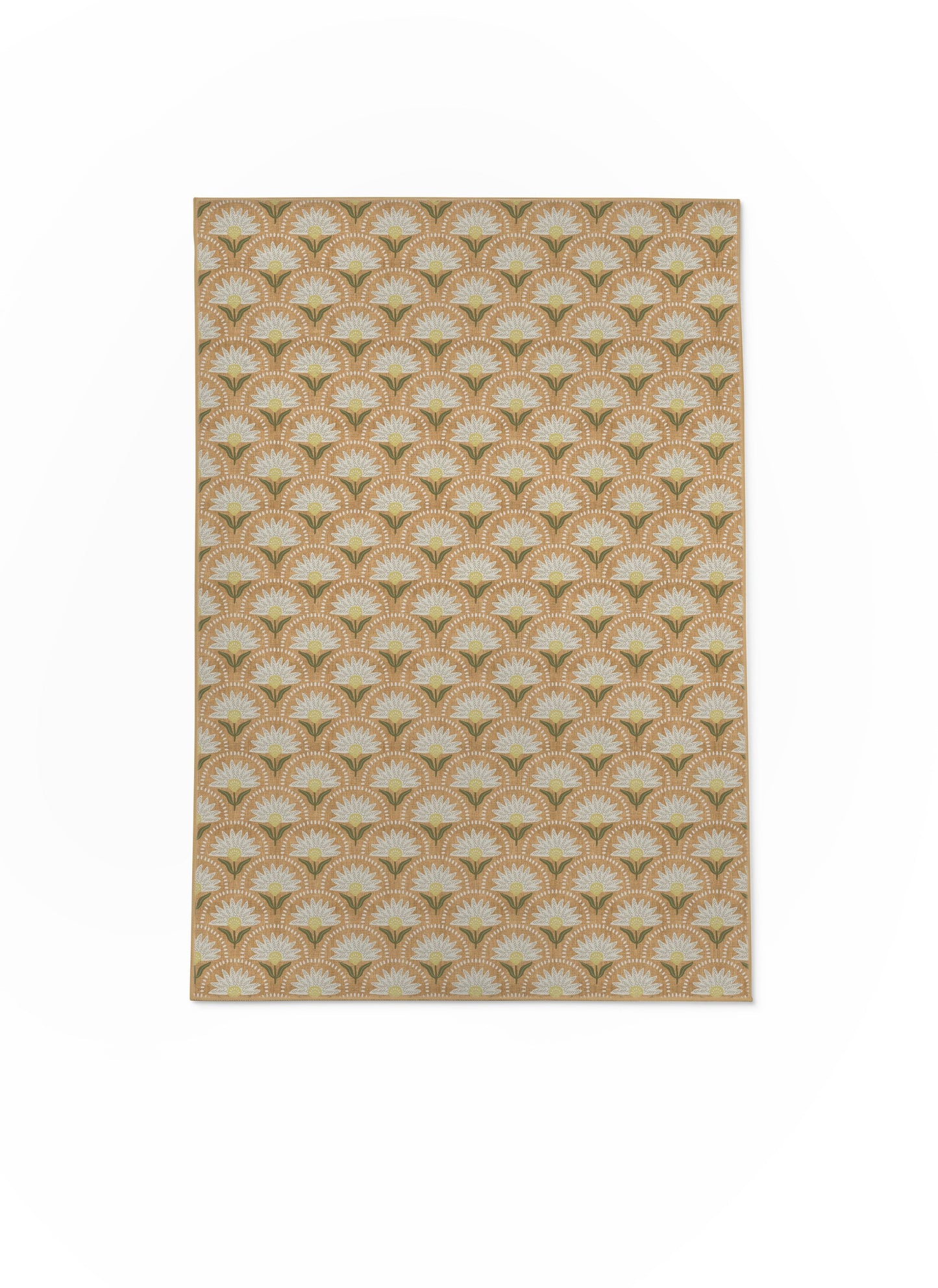 Coneflower White Nu-Jute Rug - New & WASHABLE!