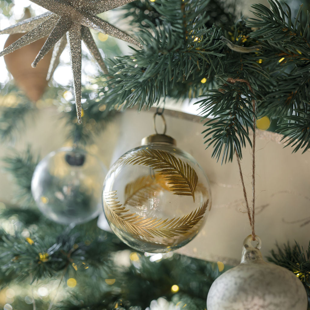 Artisan Glass Ornament Handcrafted Clear Mouthblown Glass