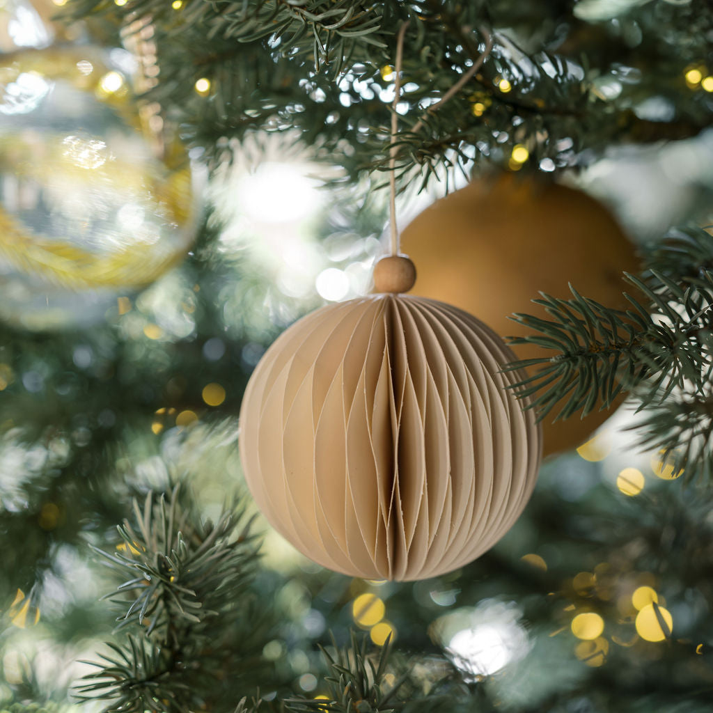 Luxury Matte Antique Gold Glass Ornaments