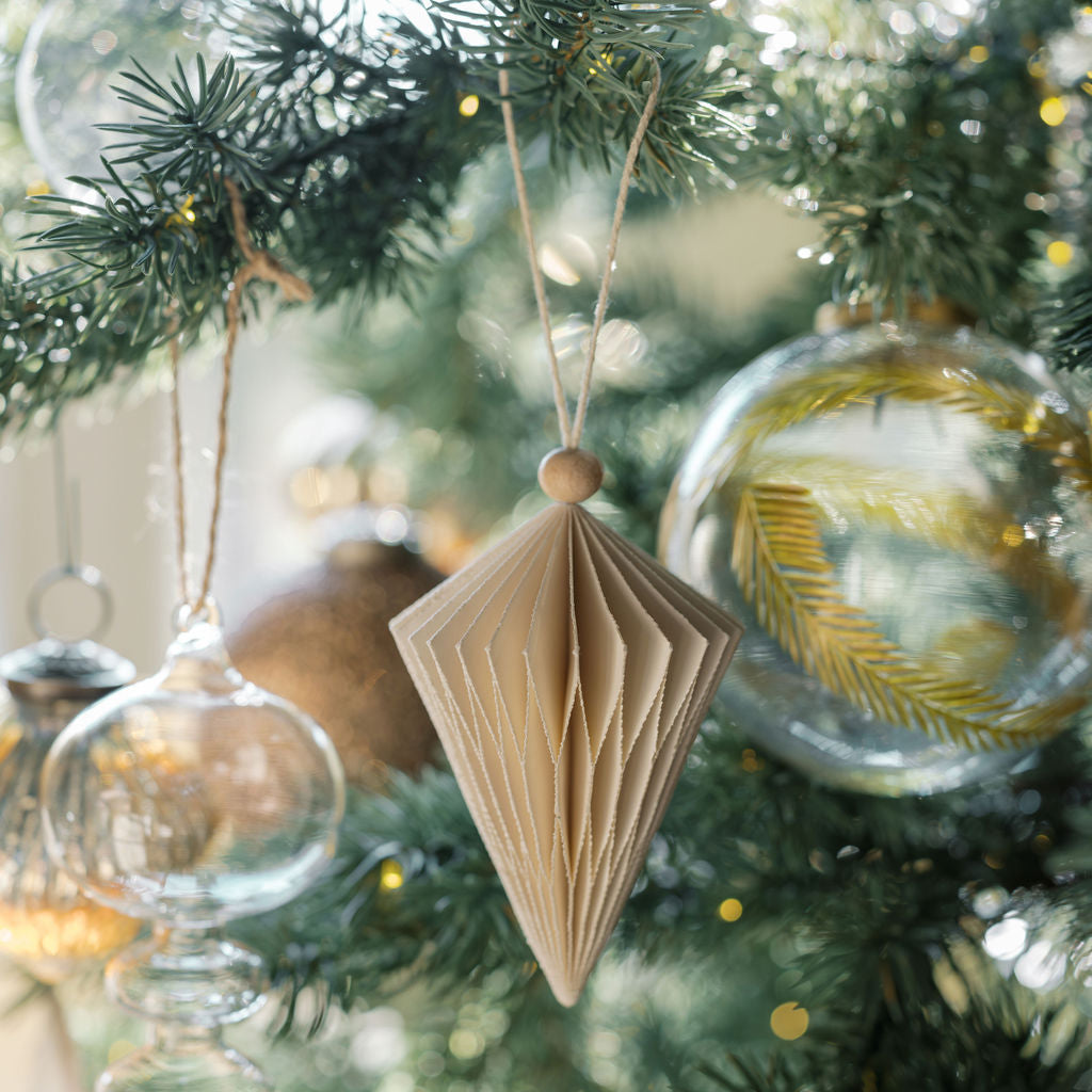 Artisan Glass Ornament Handcrafted Clear Mouthblown Glass