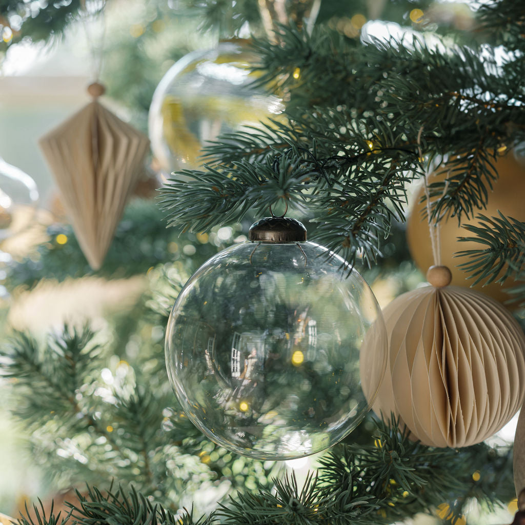 Timeless Clear Glass Ornaments