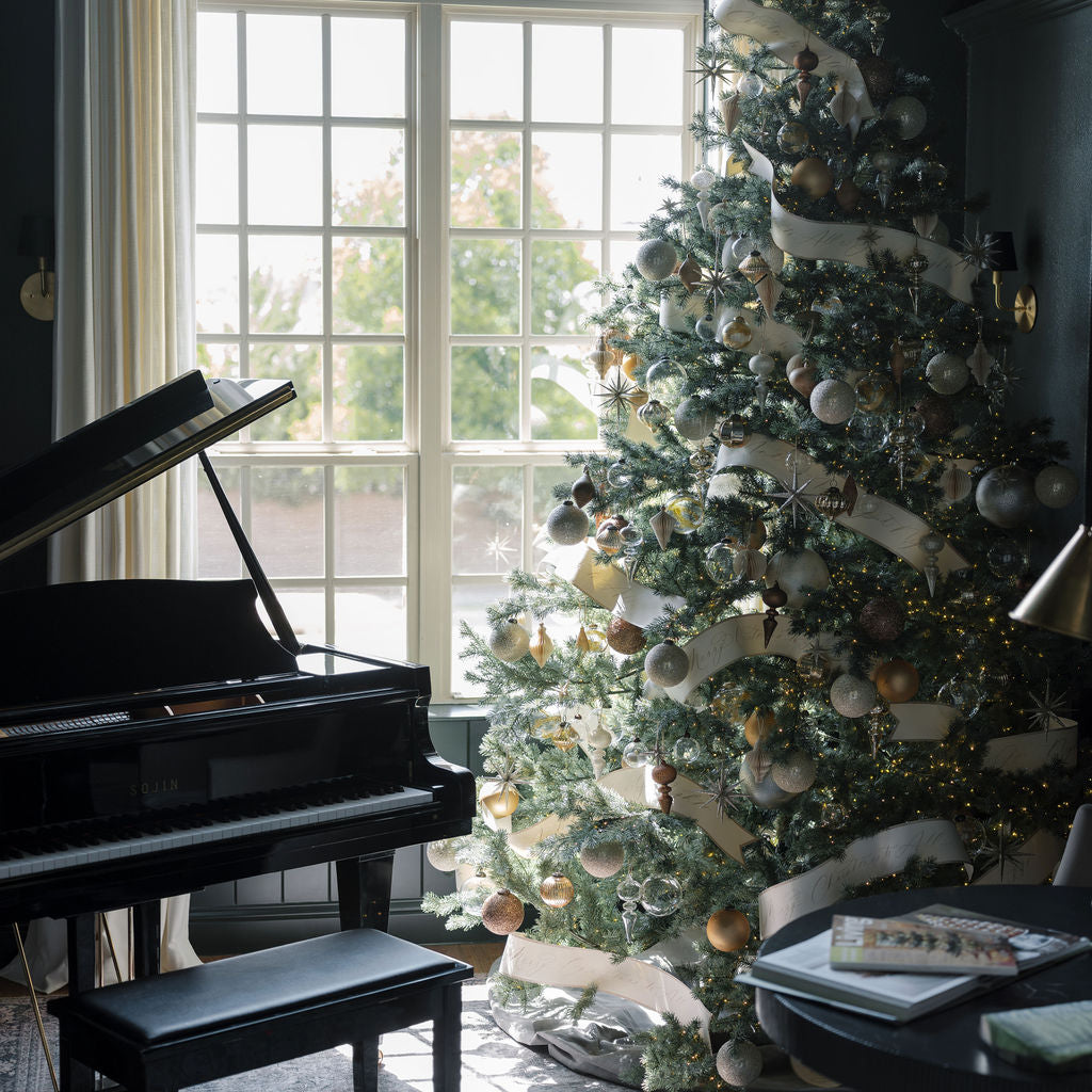 Luxury Matte Antique Gold Glass Ornaments