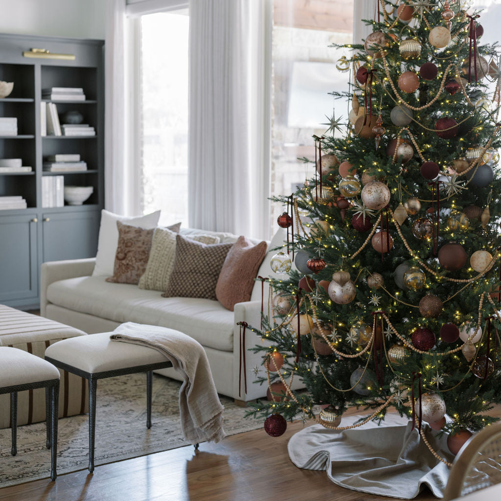 Gold Glitter Starburst Ornaments