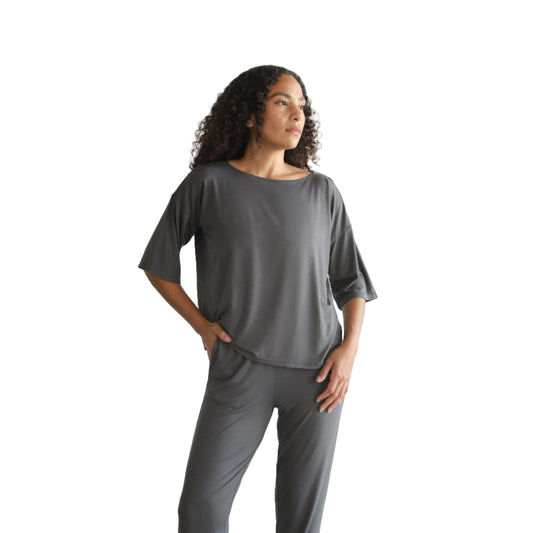 Naked Modal Boat Neck Tee