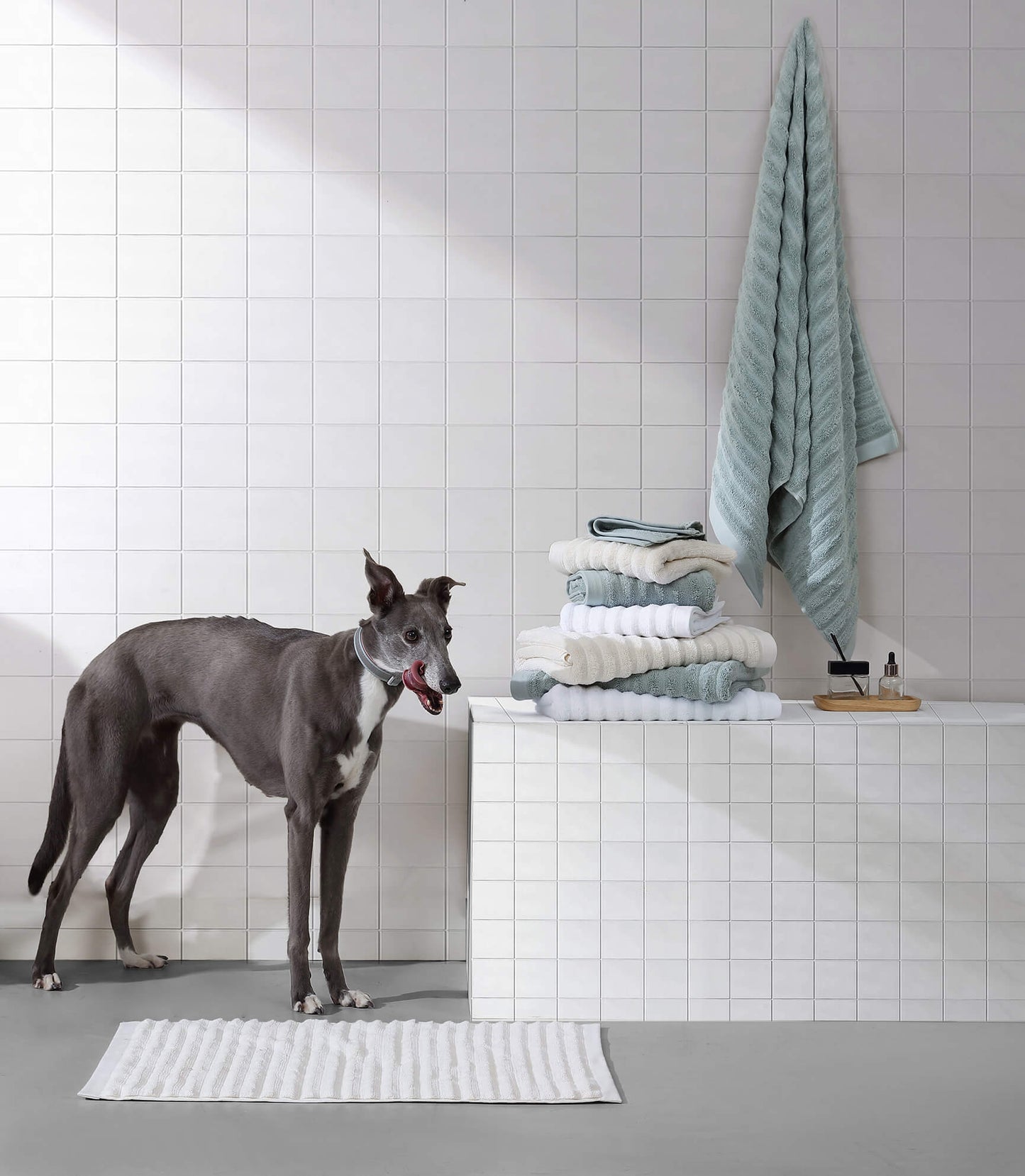 Turkish Cotton Rib Bath Mat