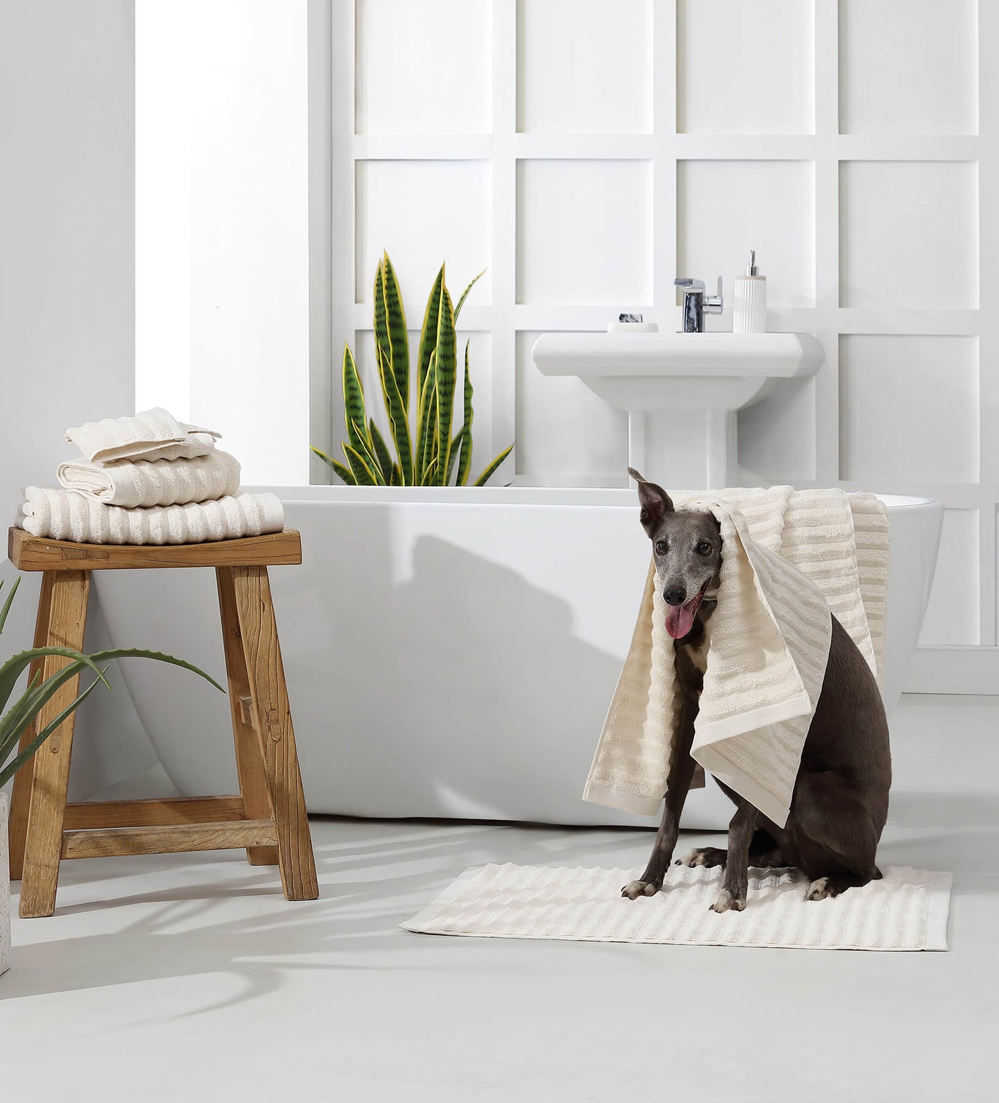 Turkish Cotton Rib Bath Mat