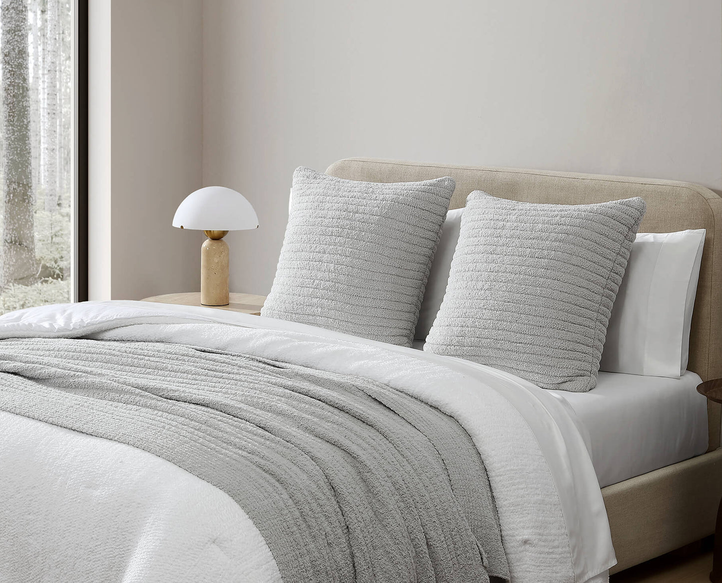 Snug Striped Euro Pillow