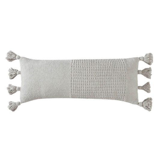 Braided Pom Pom Lumbar Pillow