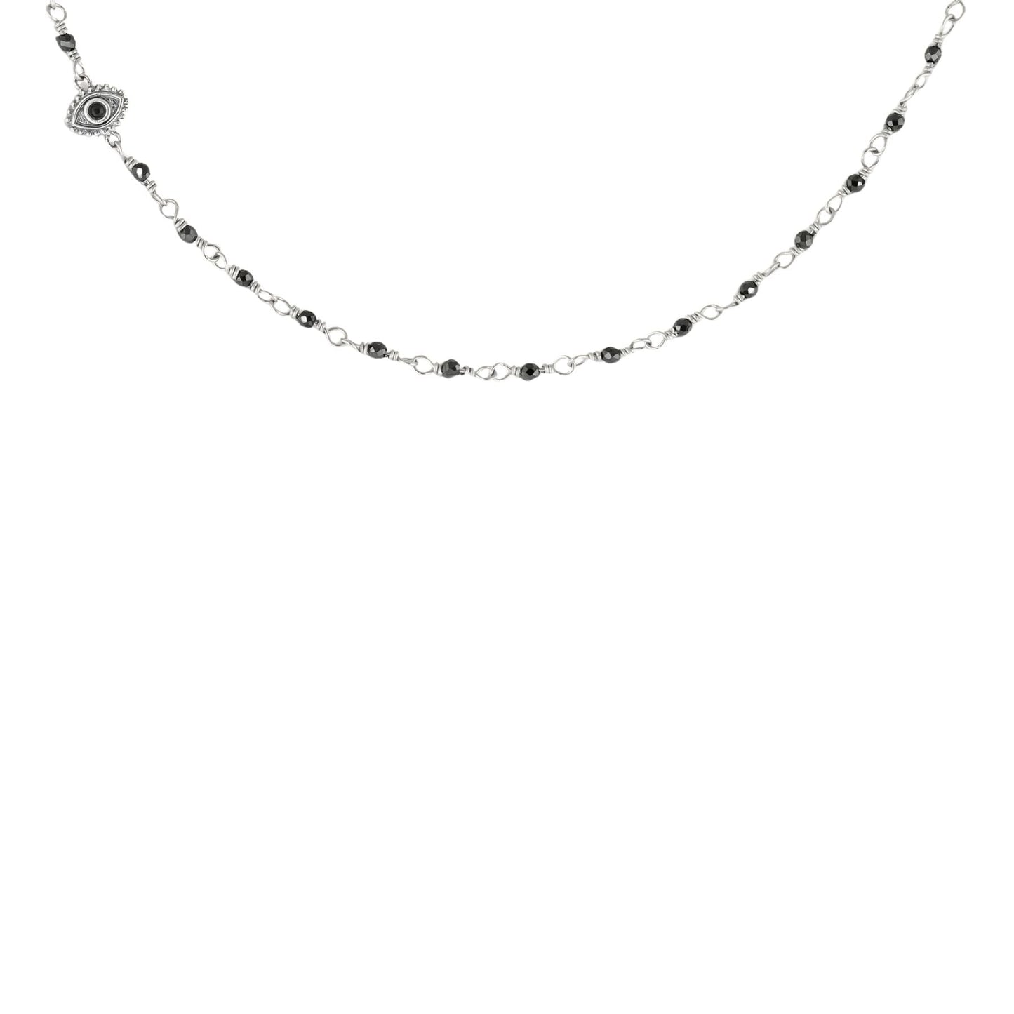 Harmony Guardian - Hematite Evil Eye Necklace