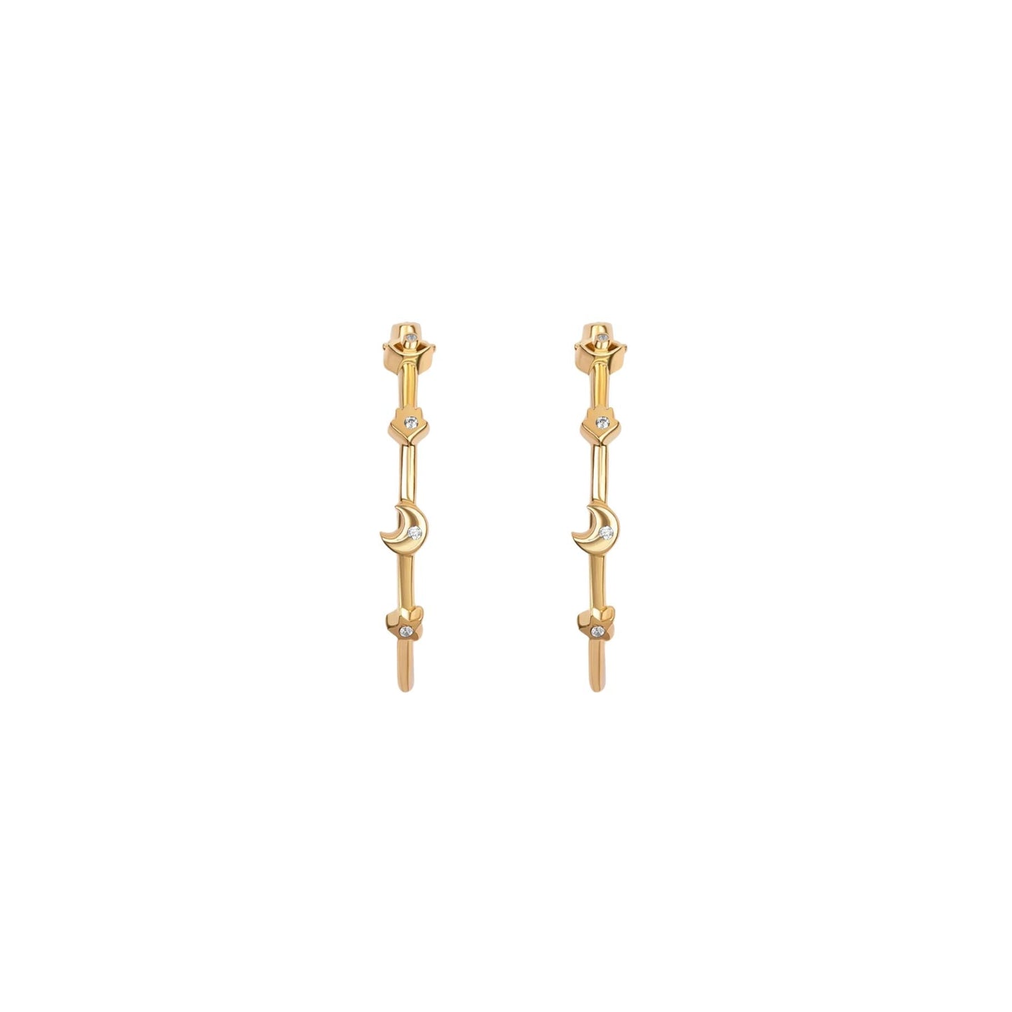 Universal Spirituality - Multi Symbol Hoop Earrings