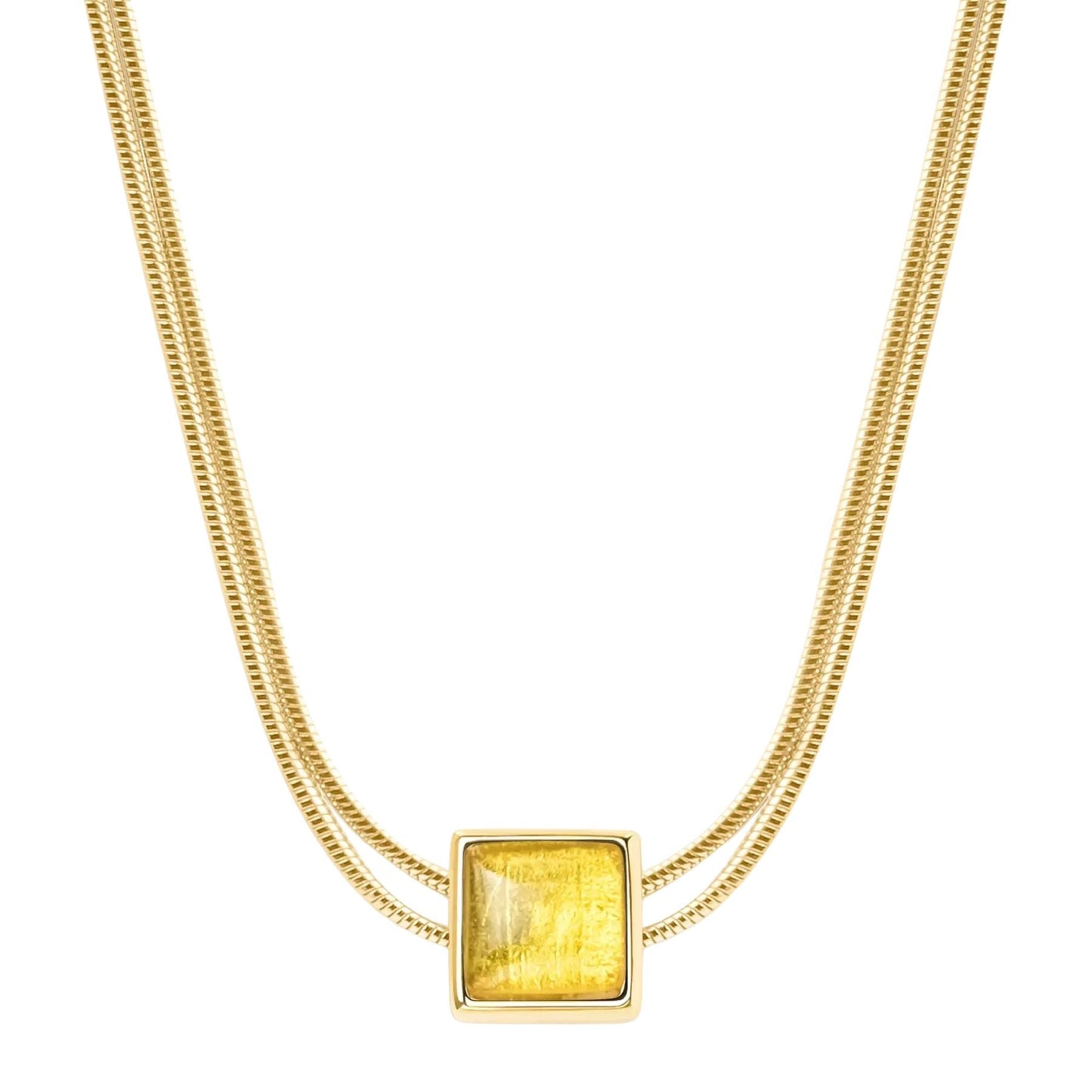 Awaken & Shine - Citrine Evil Eye November Birthstone Necklace