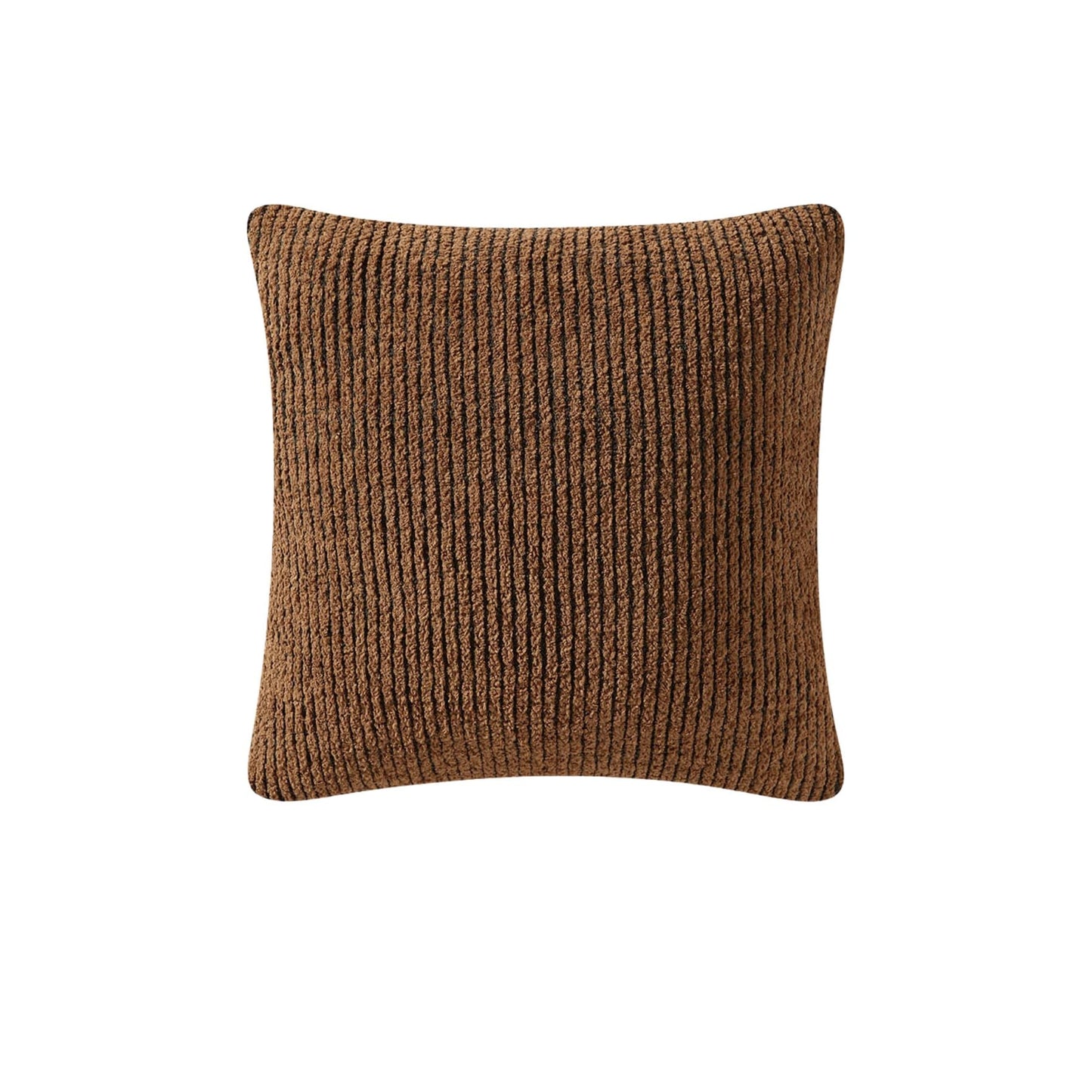 Two-Tone Ribbed Throw Pillow