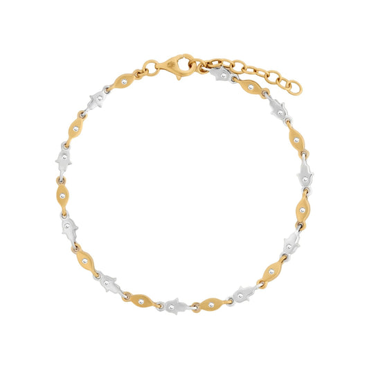 Sacred Awakening Evil Eye & Hamsa Gold and Silver Bracelet