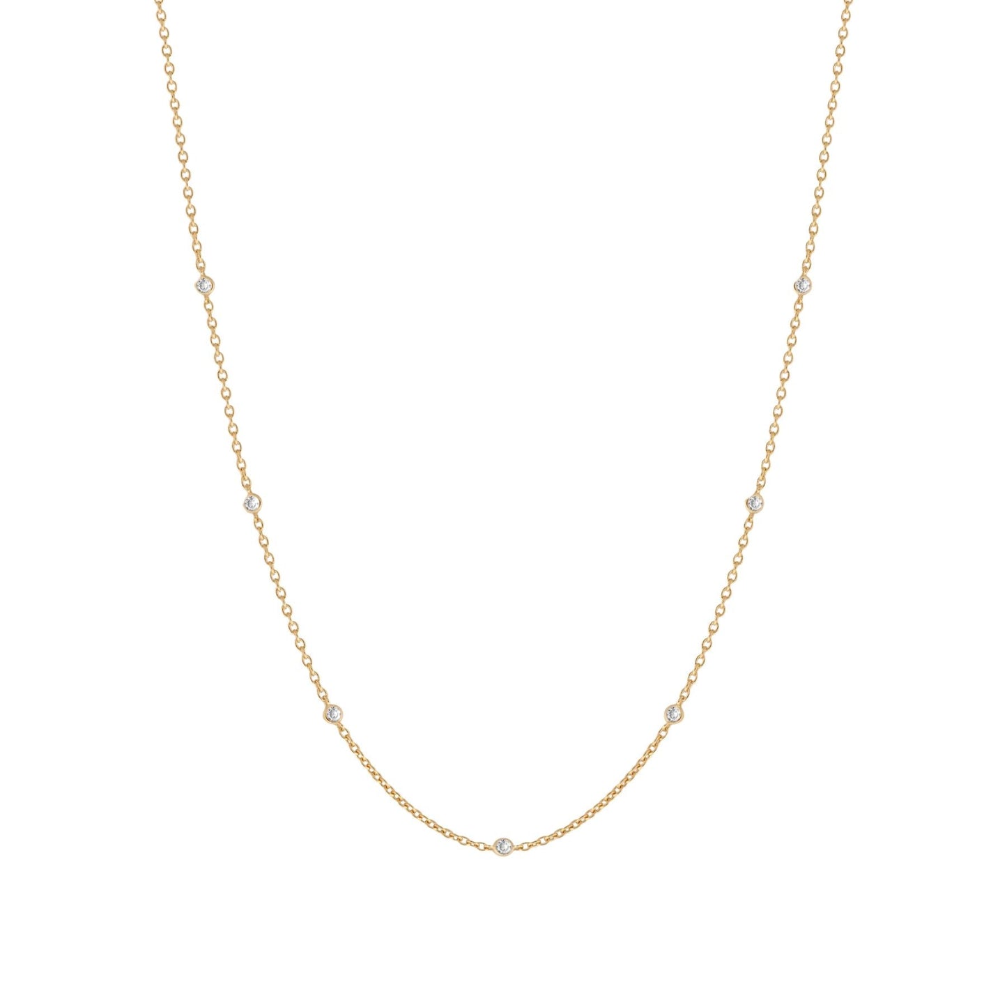 Starry Skies CZ Crystal Gold Necklace