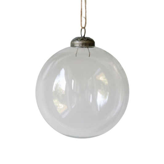 Elegant Clear Glass Ornament for Sparkling Christmas Trees