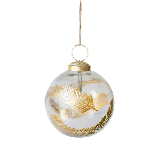 Artisan Glass Ornament Handcrafted Clear Mouthblown Glass