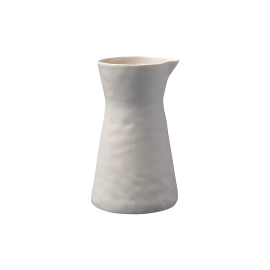 Rugueux Stoneware Carafe Pitcher in Pearl