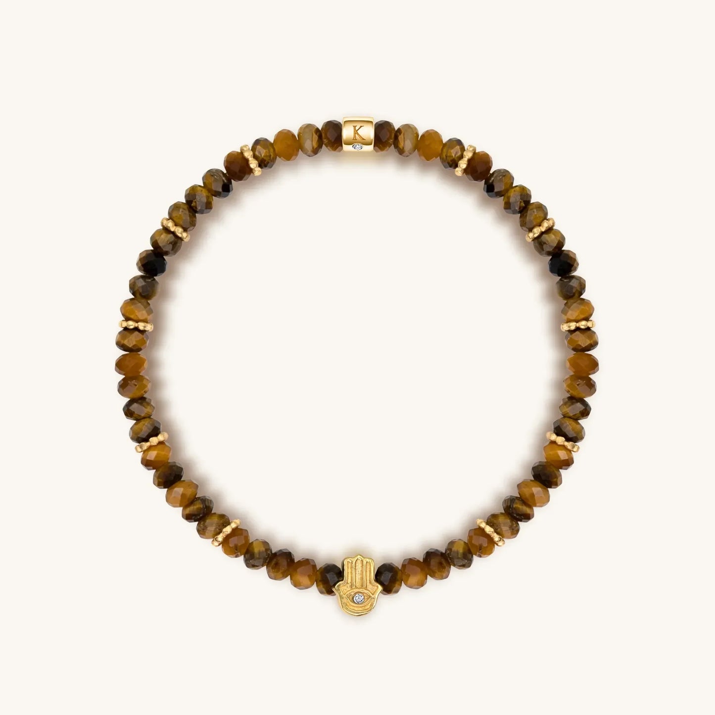Fierce Spirit - Tiger's Eye Labradorite Pyrite Triple Protection Bracelet Stack
