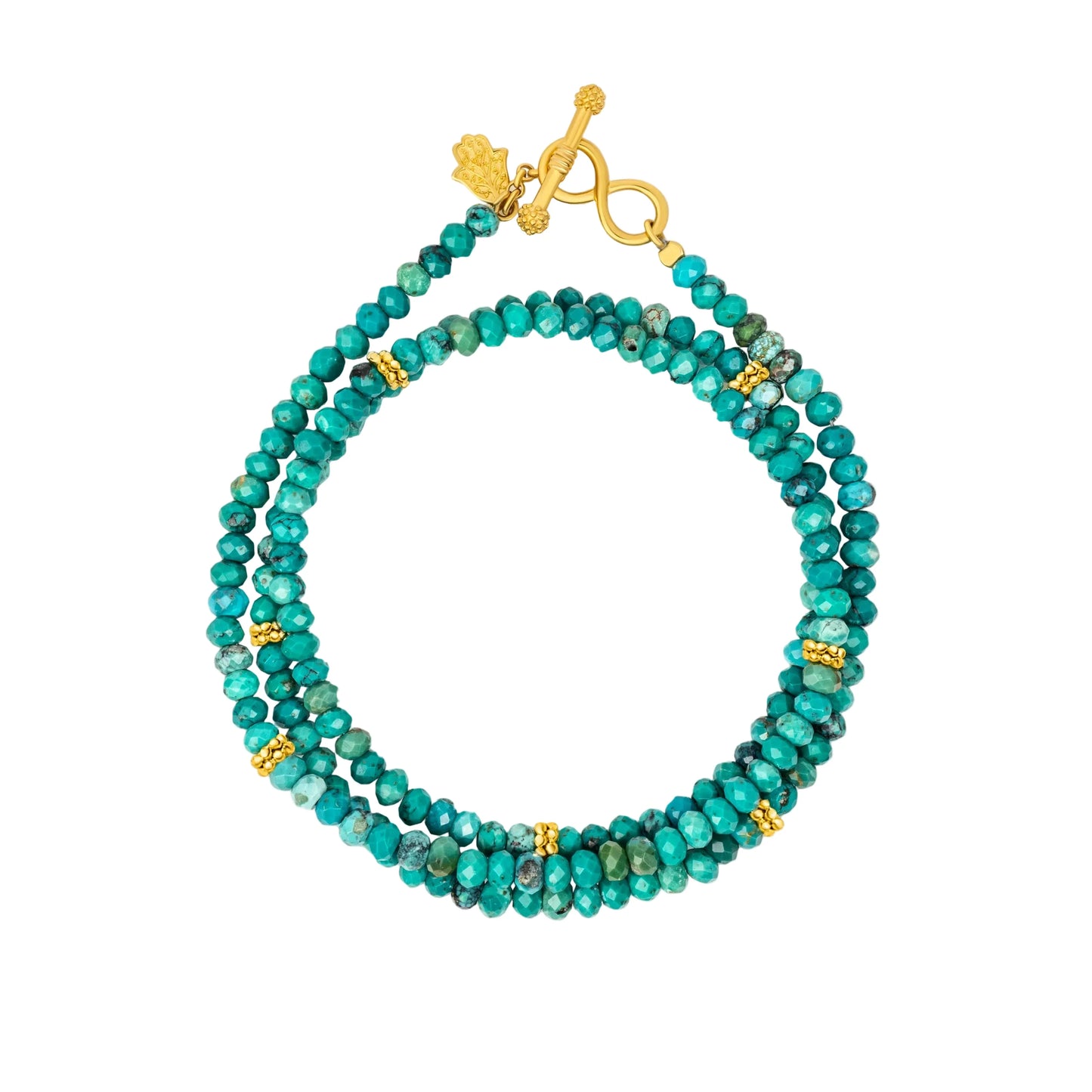 Serene Mindset Turquoise Infinity Wrap Bracelet