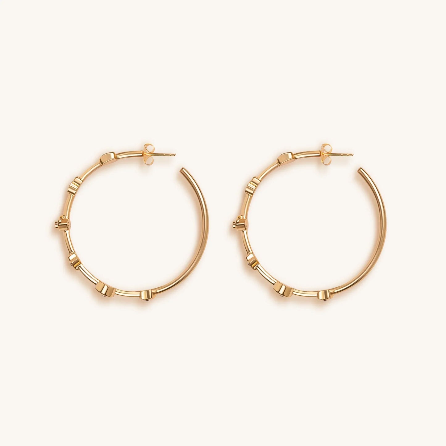 Universal Spirituality - Multi Symbol Hoop Earrings