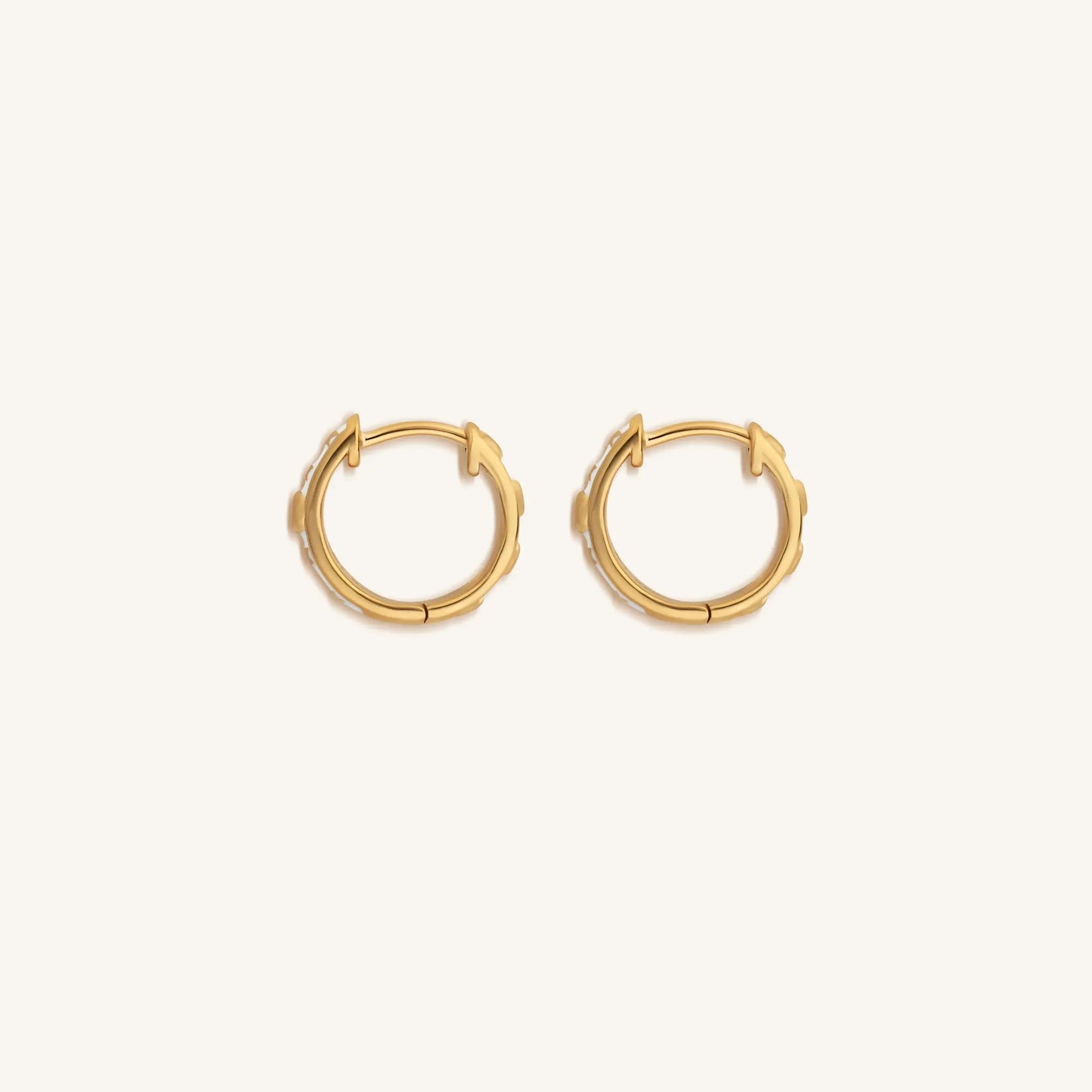 Ethereal Existence Gold Star Hoop Earrings