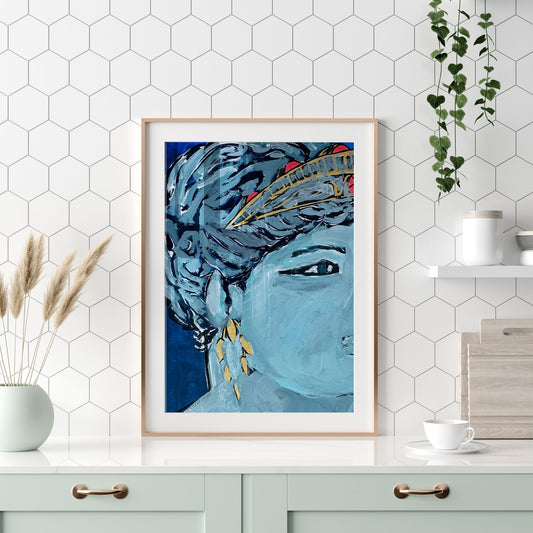 Aphrodite Lapis, Fine Art Print
