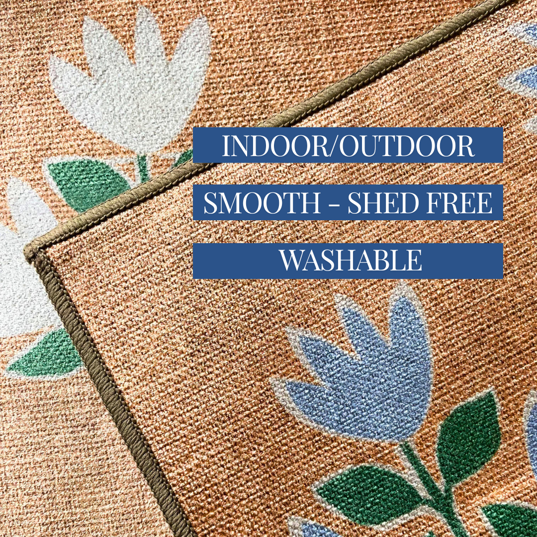 Clementine White Nu-Jute Rug - New & WASHABLE!