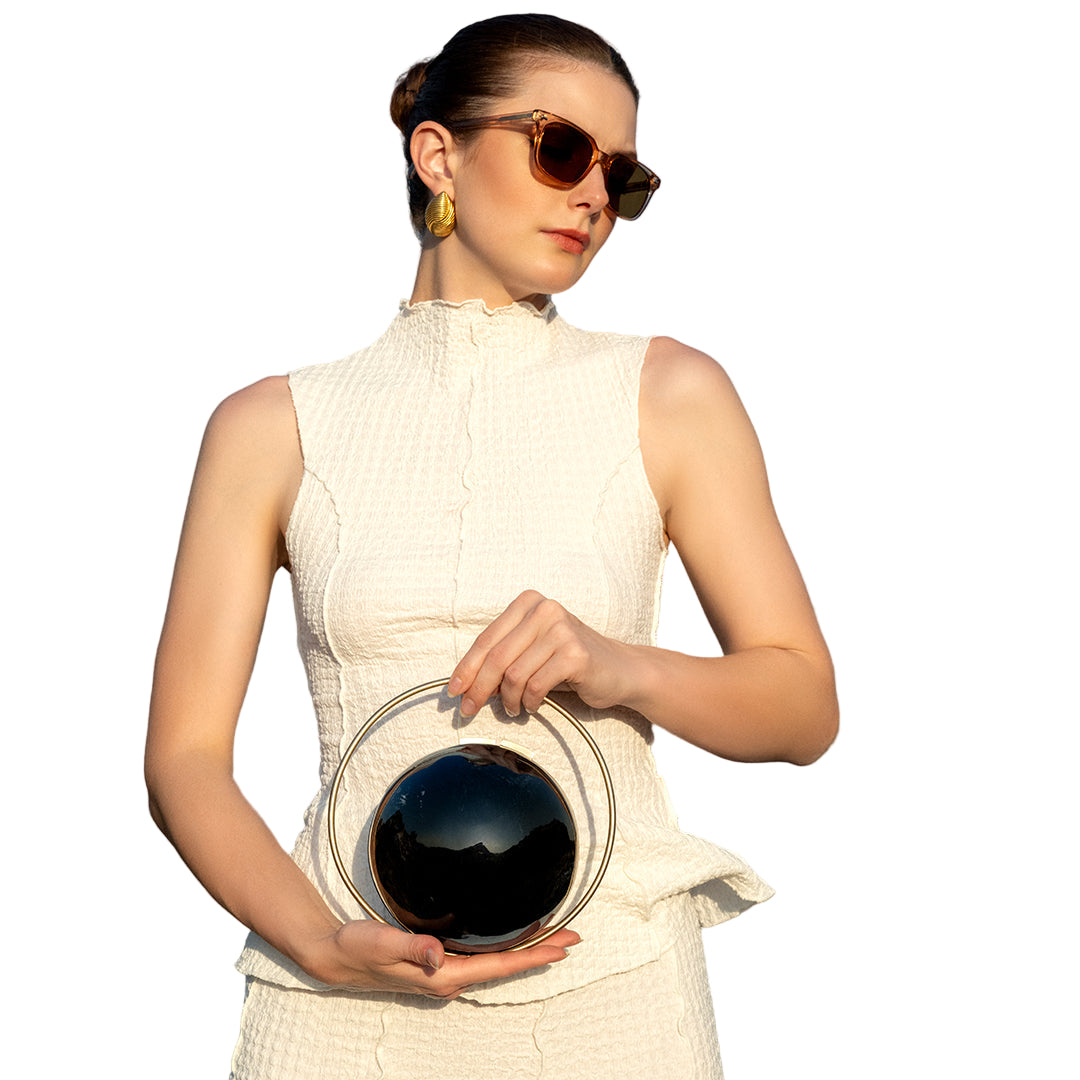 Midnight Orb Evening Clutch