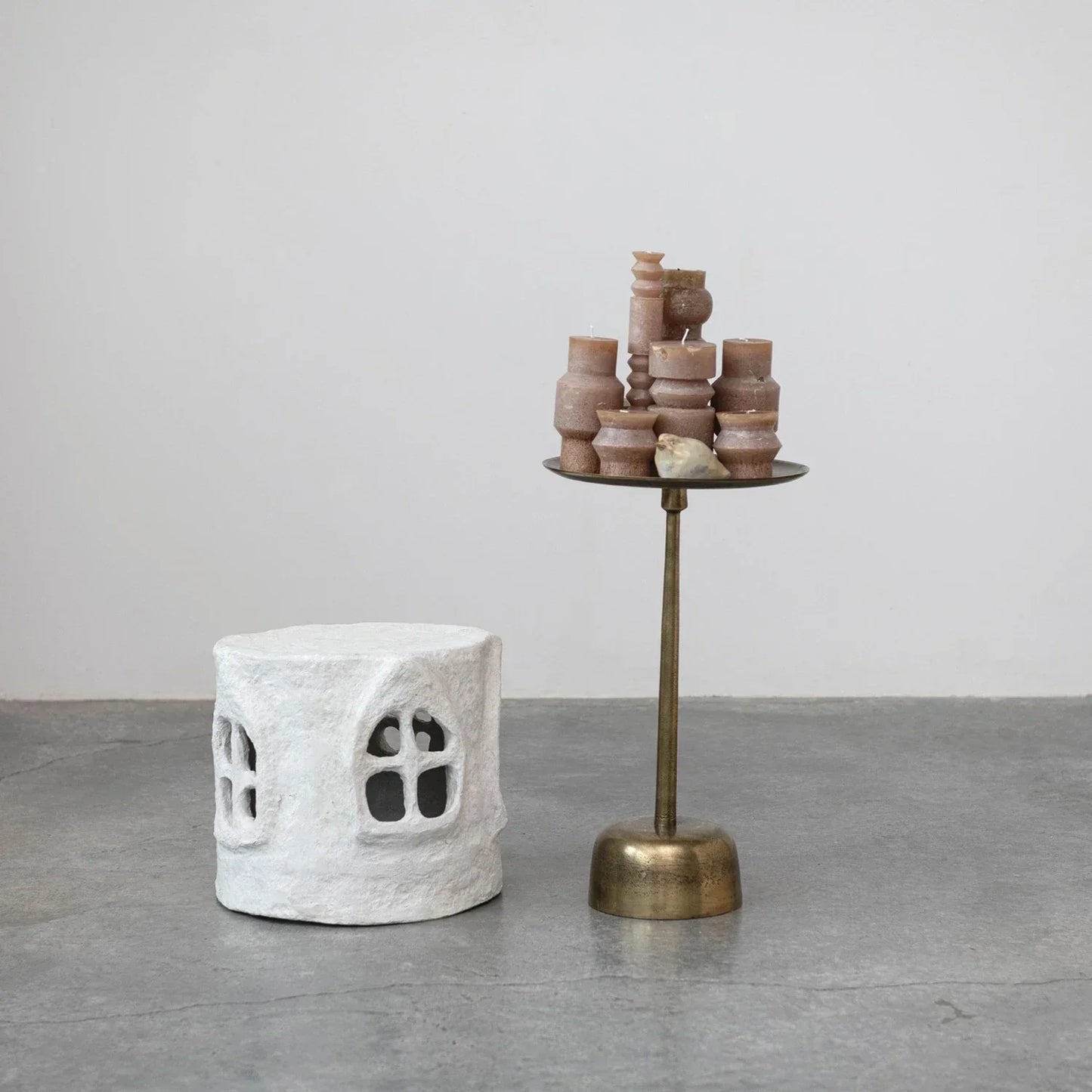 Tincture Accent Table in Antique Brass