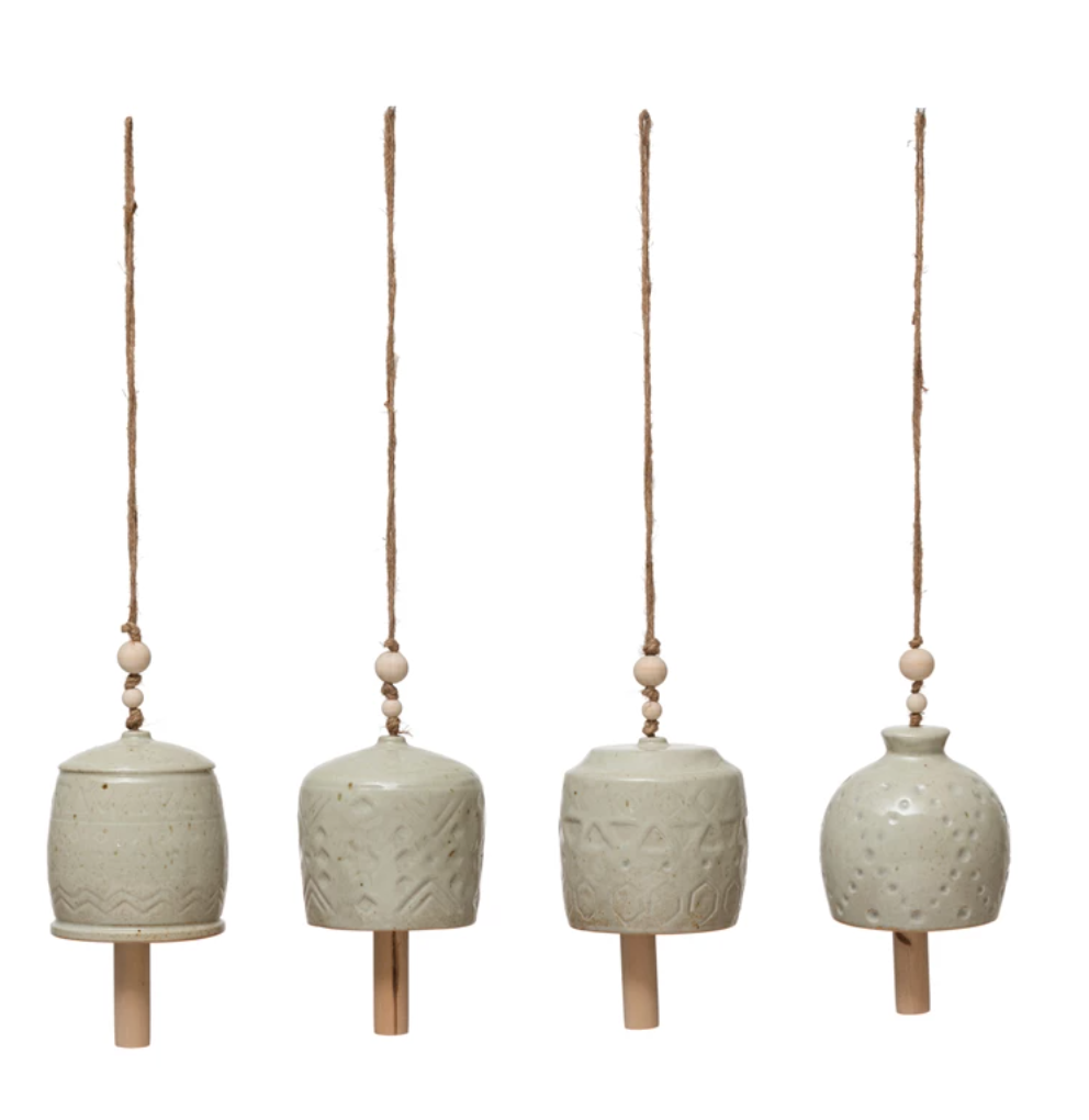 Large Stone Bell Ornaments