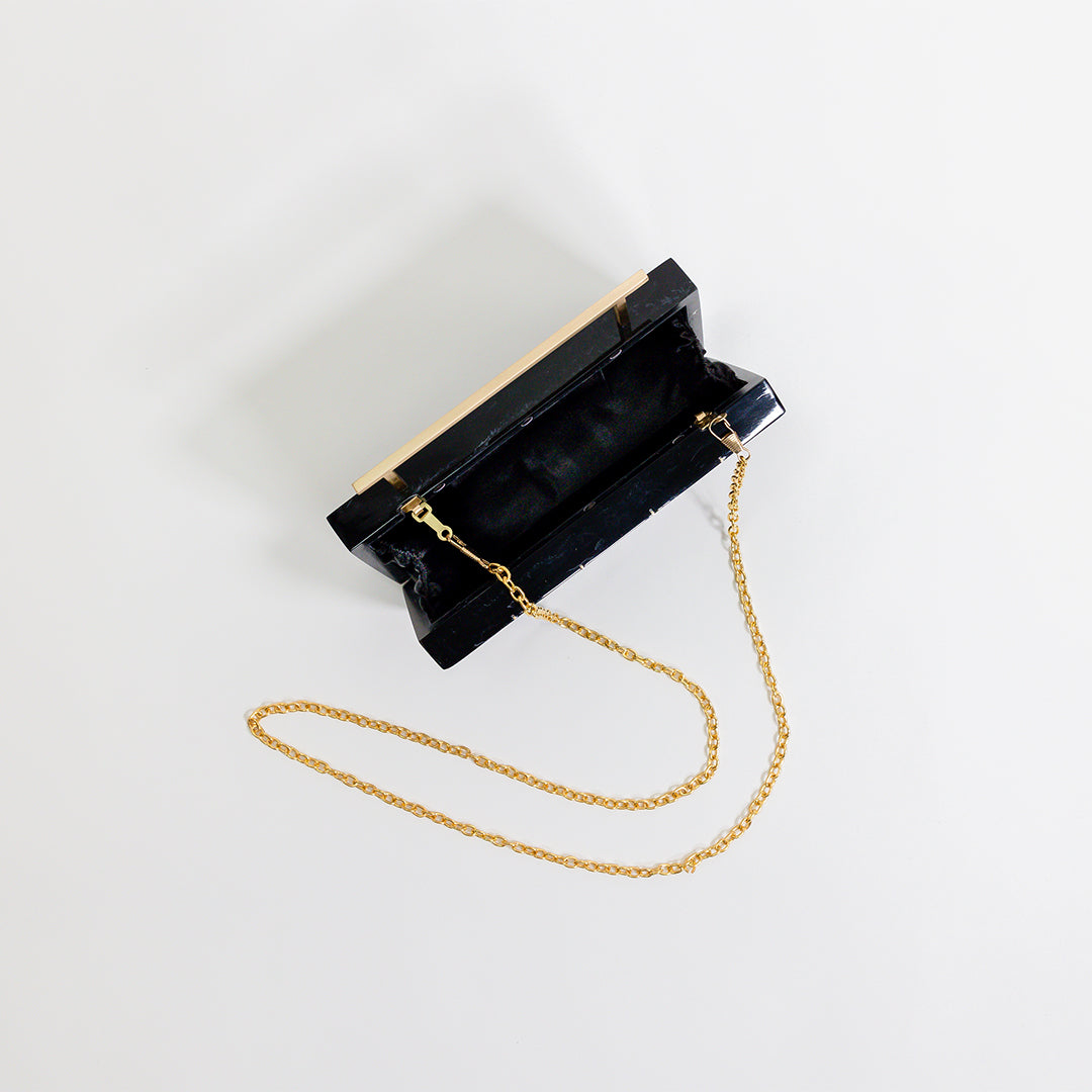 Onyx Crystalline Clutch