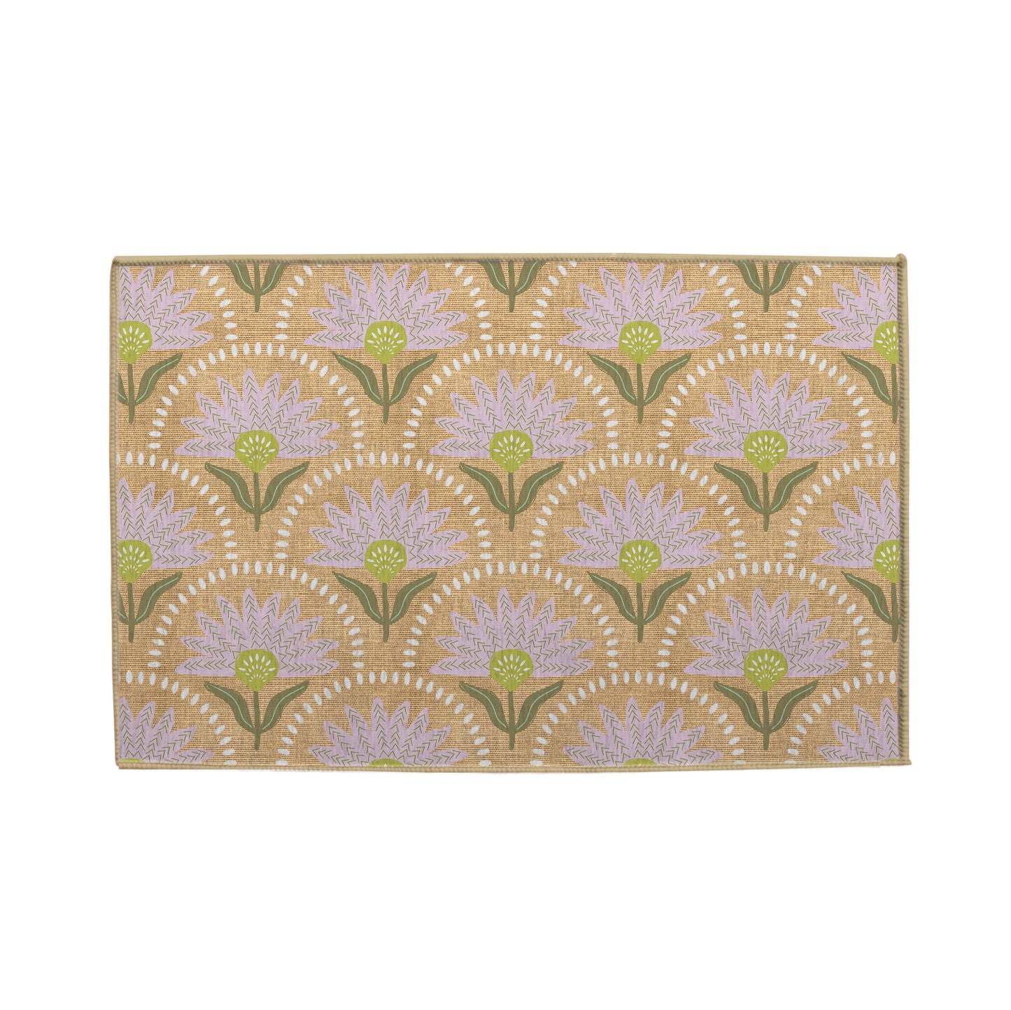 Coneflower Lilac Nu-Jute Rug - New & WASHABLE!