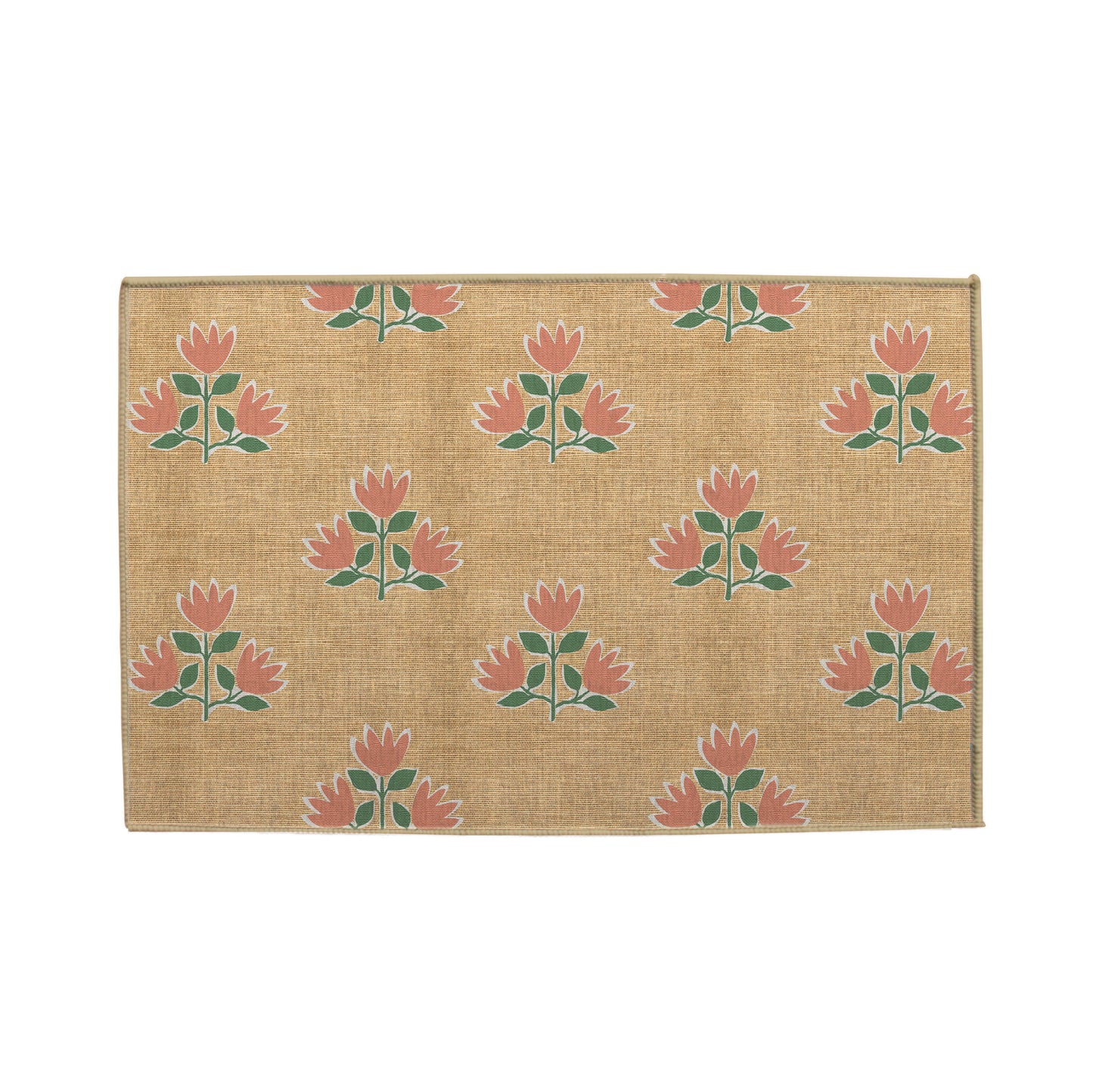 Clementine Coral Nu-Jute Rug - New & WASHABLE!