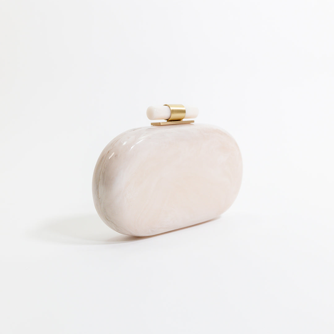 Pearl Ethereal Capsule Clutch