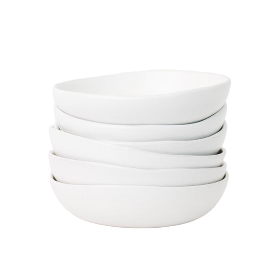 Drift Bowl - Matte White - Set of 6