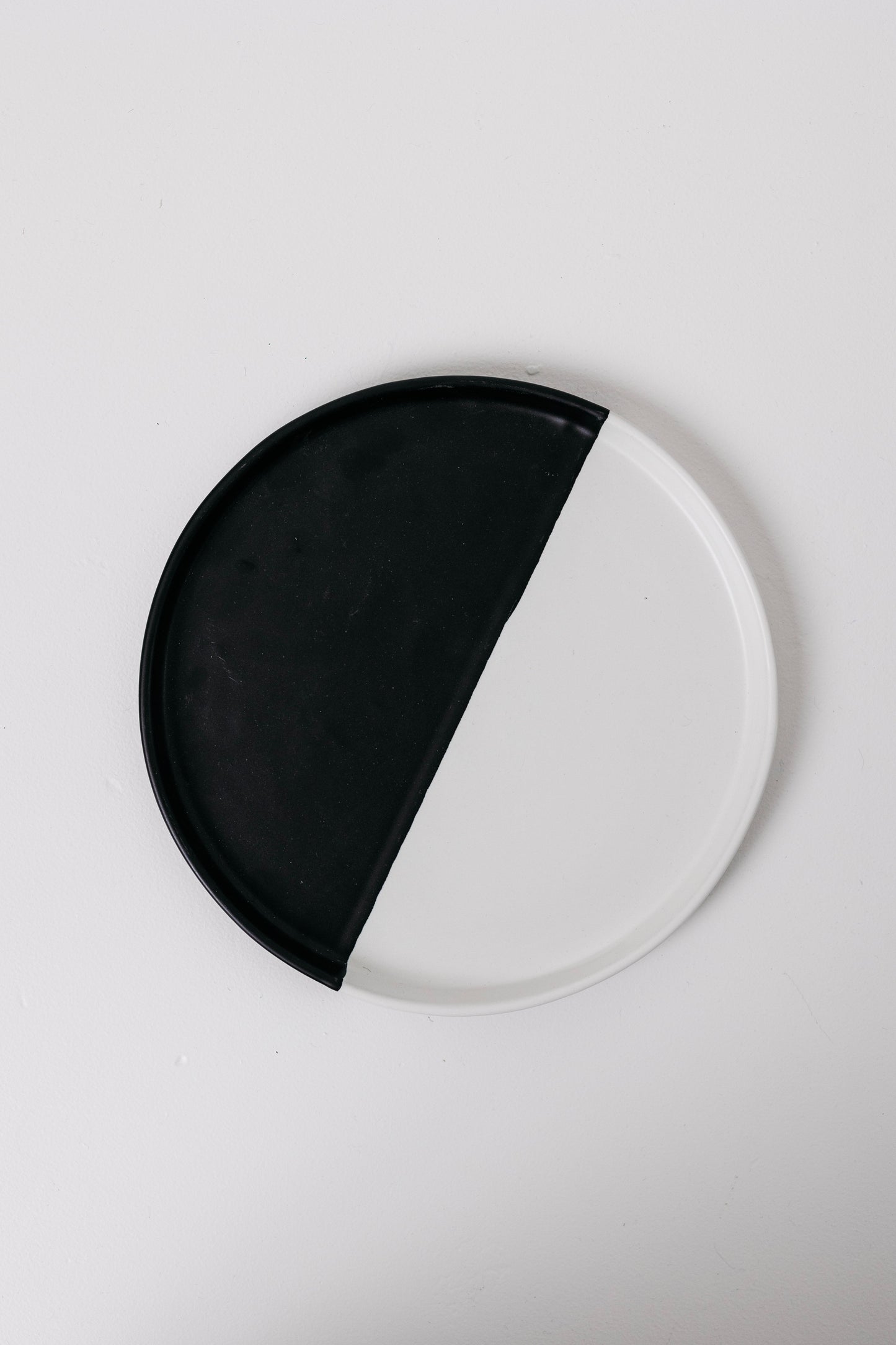 Dawson Dinner Plate - Matte Black/White - Set of 6