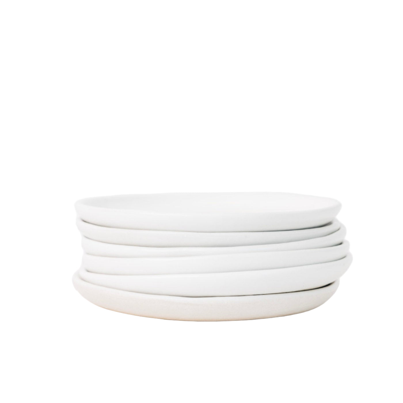 Drift Appetizer Plate - Matte White - Set of 6