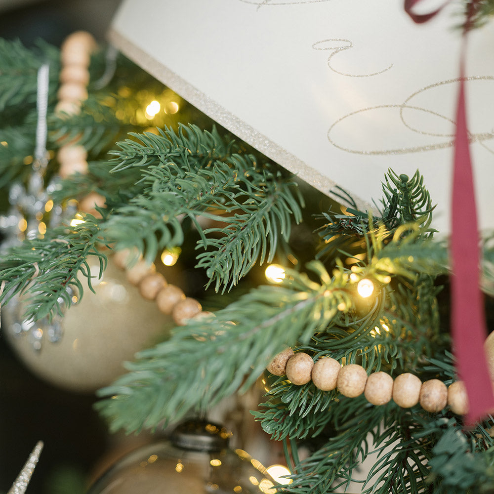 Handmade Natural Wood Bead Garlands