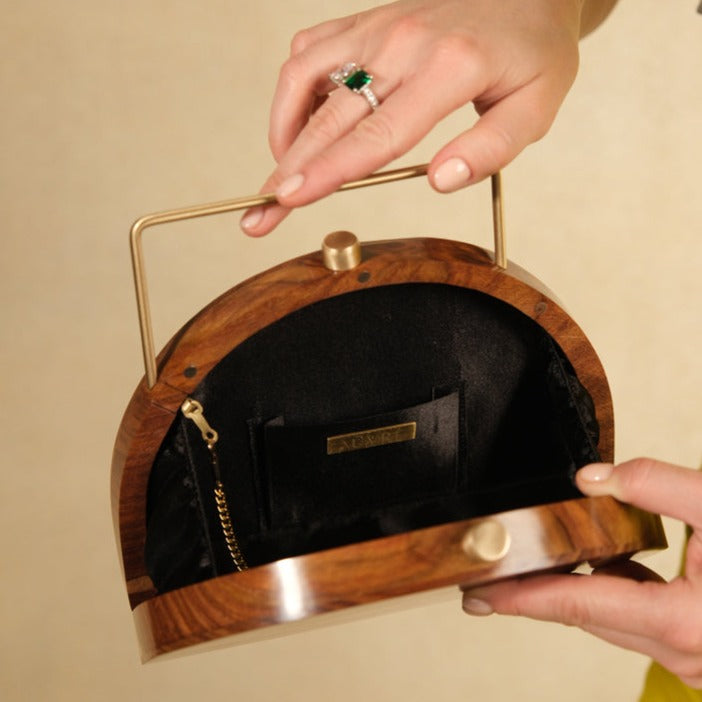 Wooden Evening Clutch